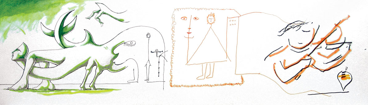 Cadavre-exquis realizado por Cruzeiro Seixas, Cesariny e Fernando José Francisco (2006)